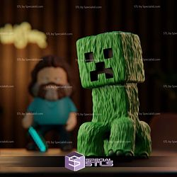 Mini Figure Collection - Minecraft Creeper 3D STL Model