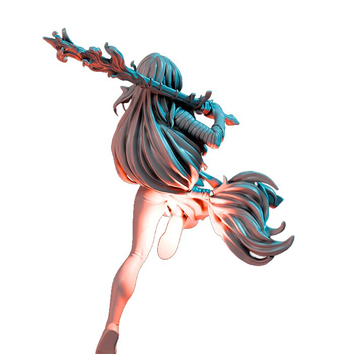 Lover Of The Russian Queen I - Tabletop RPG Miniature 3D STL Model — view 2