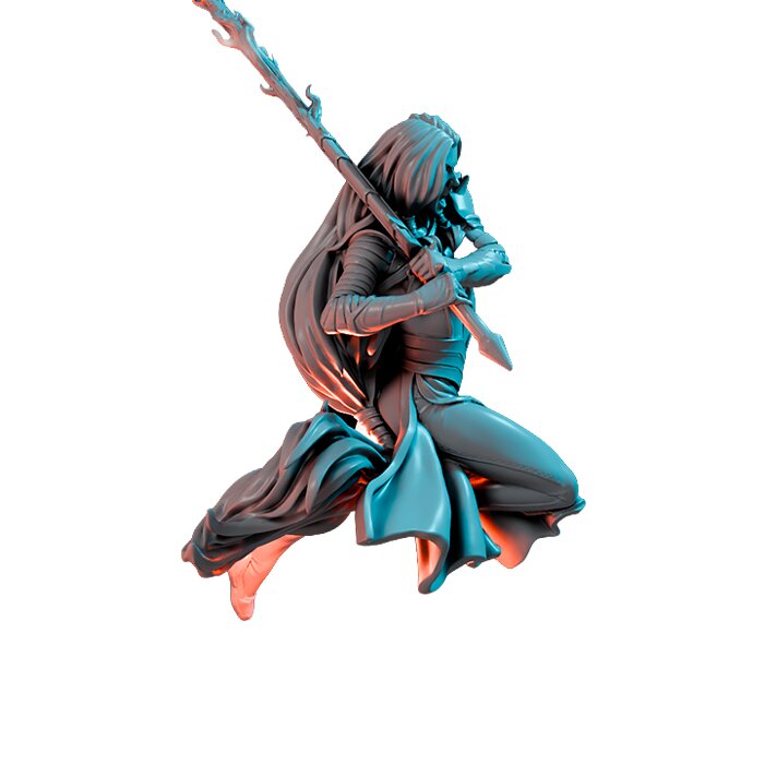 Lover Of The Russian Queen I - Tabletop RPG Miniature 3D STL Model — view 4