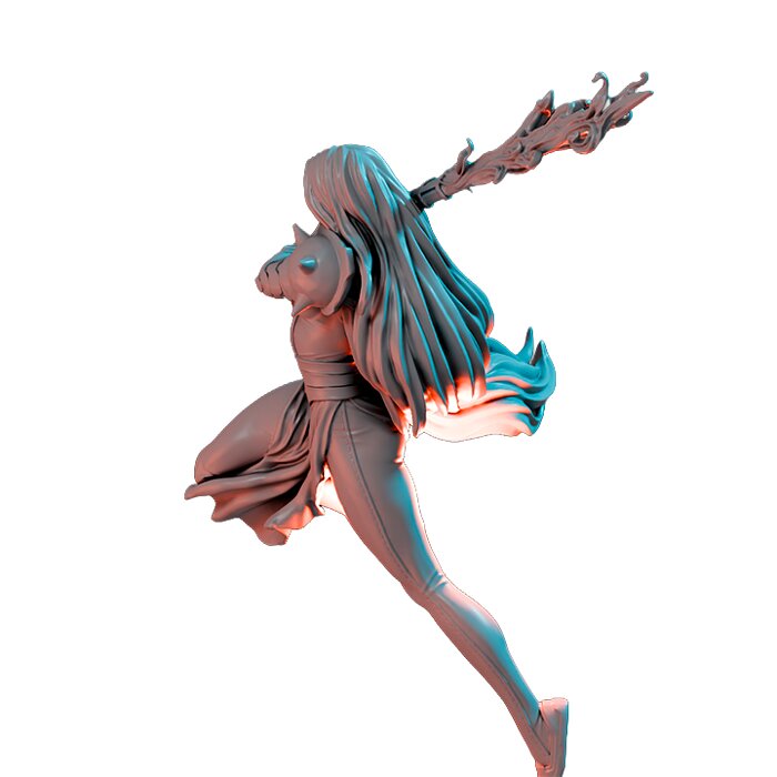 Lover Of The Russian Queen I - Tabletop RPG Miniature 3D STL Model — view 5