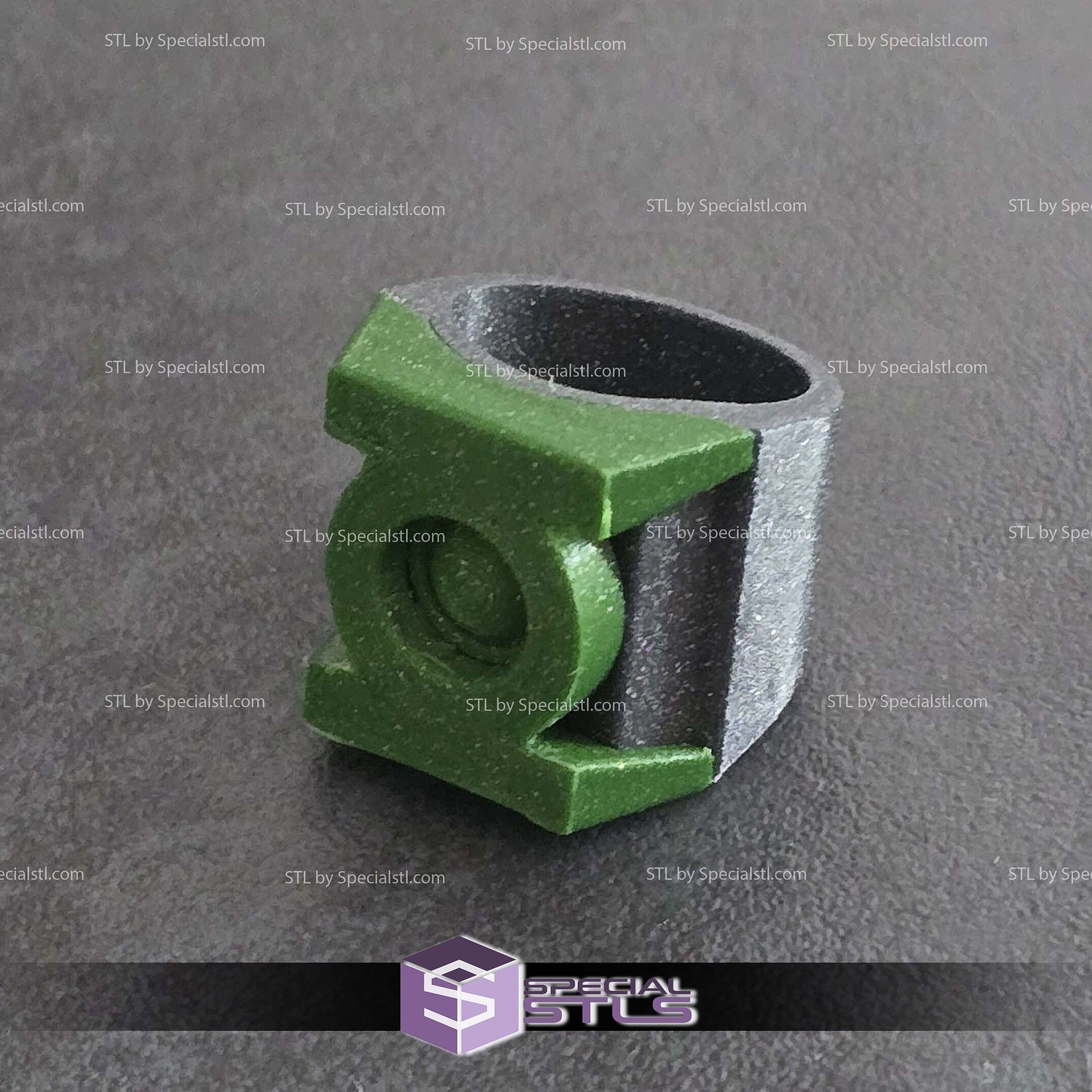 Cosplay STL Files Guy Gardner ring 3D Model — view 3