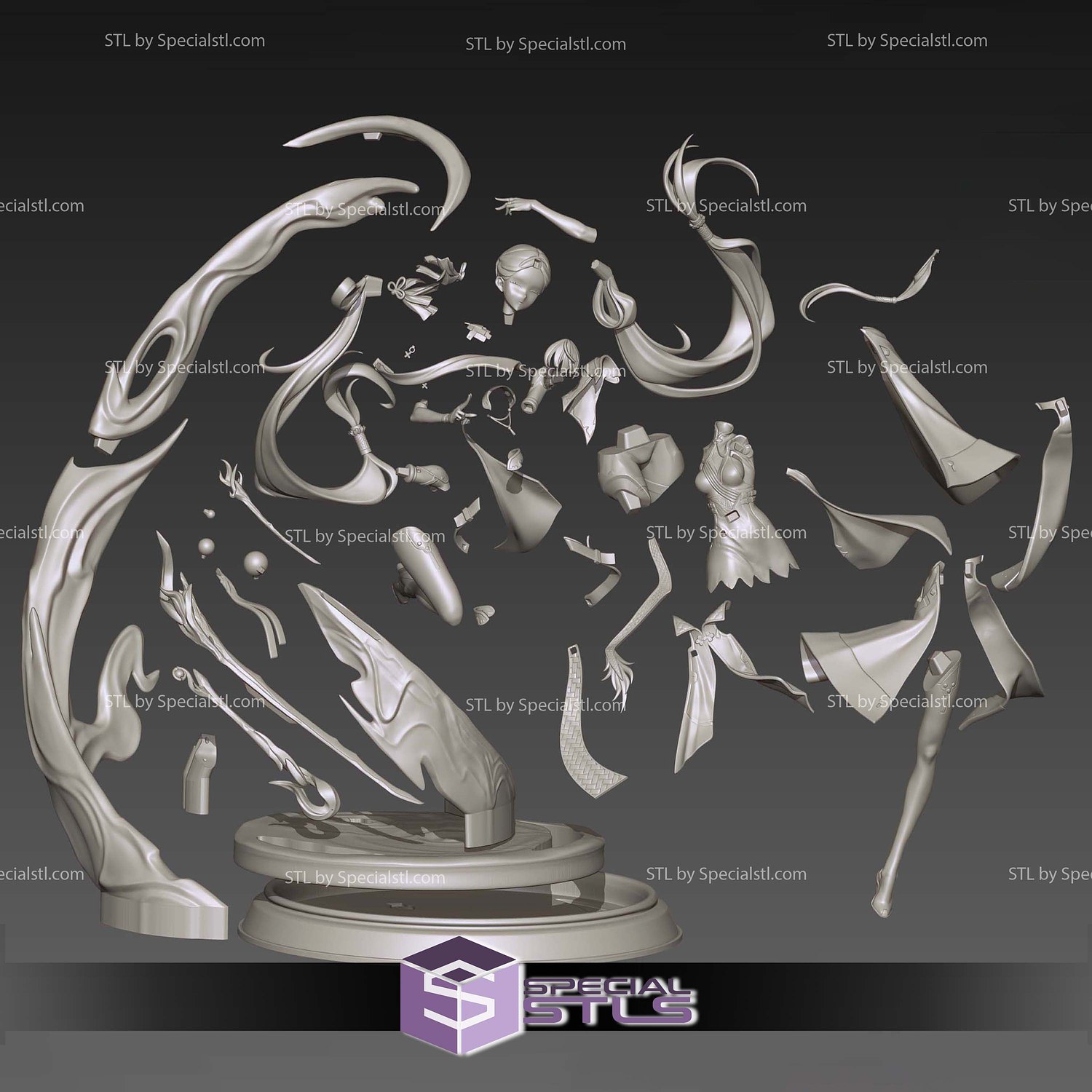 Jinhsi Wuthering Waves 3D Printing Models STL Model — view 6
