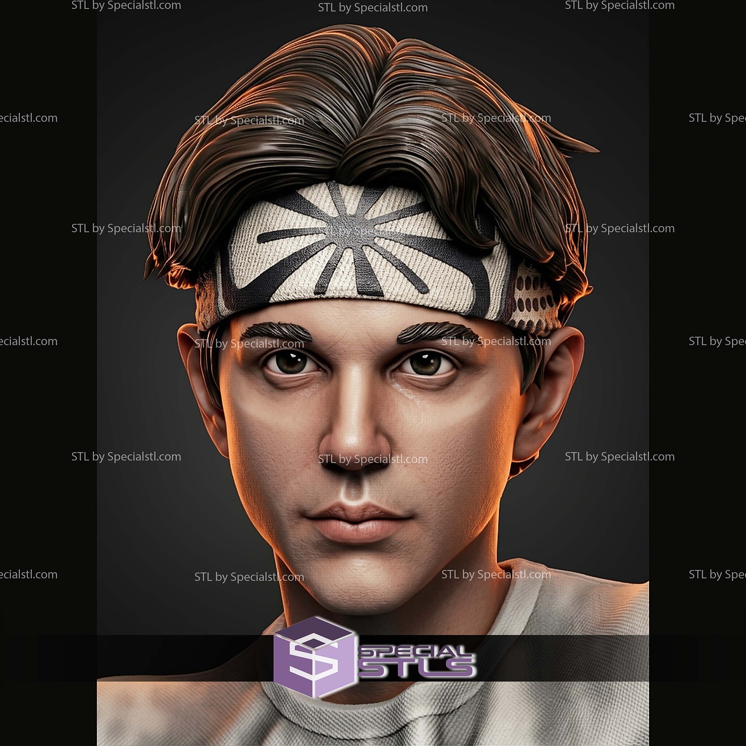 Larusso The Karate Kid H443mm STL Files 3D Model — view 7