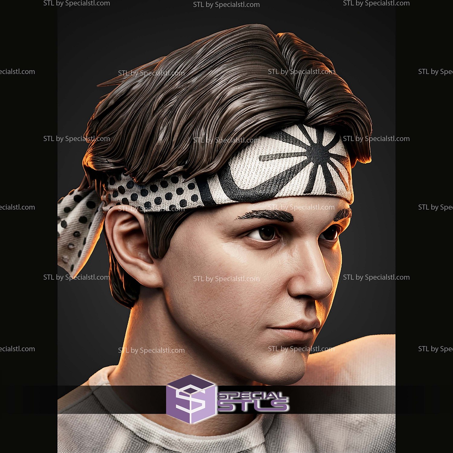 Larusso The Karate Kid H443mm STL Files 3D Model — view 8