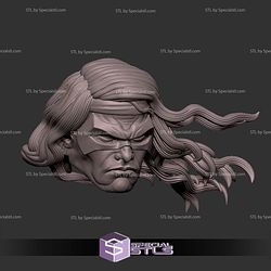 Custom Head STL Warpath X Men 3D Model
