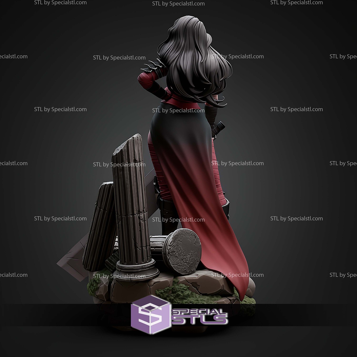 Absolute Wonder Woman 236mm STL Files 3D Model — view 4
