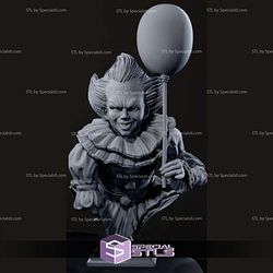 Pennywise Balloon Bust STL Files 3D Model