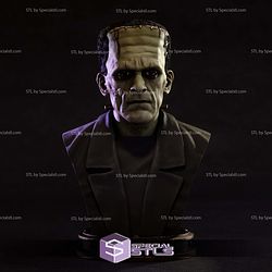 Frankenstein 220mm Bust STL Files 3D Model