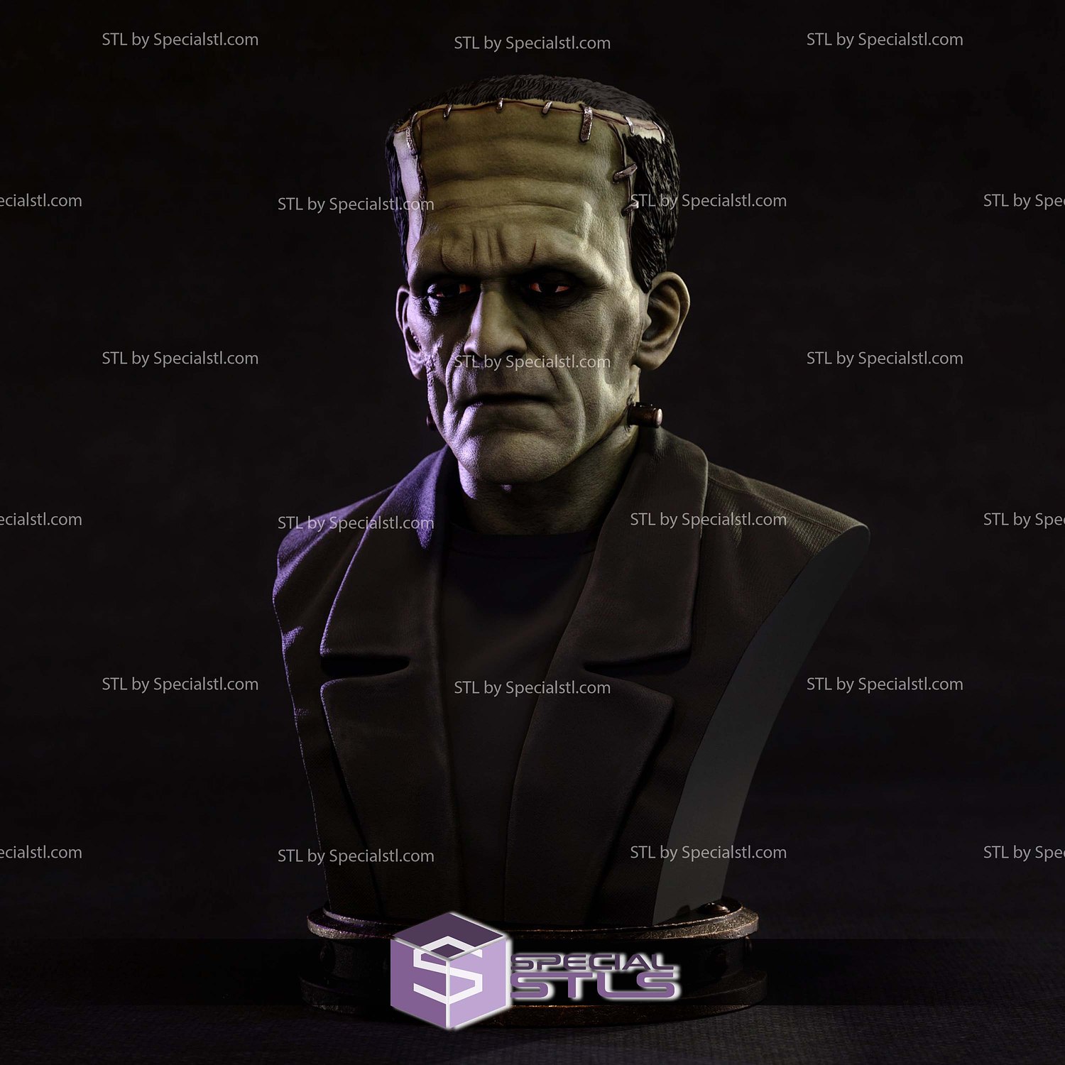 Frankenstein 220mm Bust STL Files 3D Model — view 2