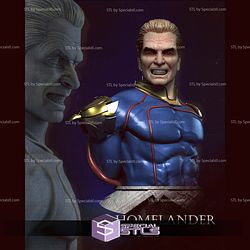 Homelander Angry Bust 3D Printer Files STL Model