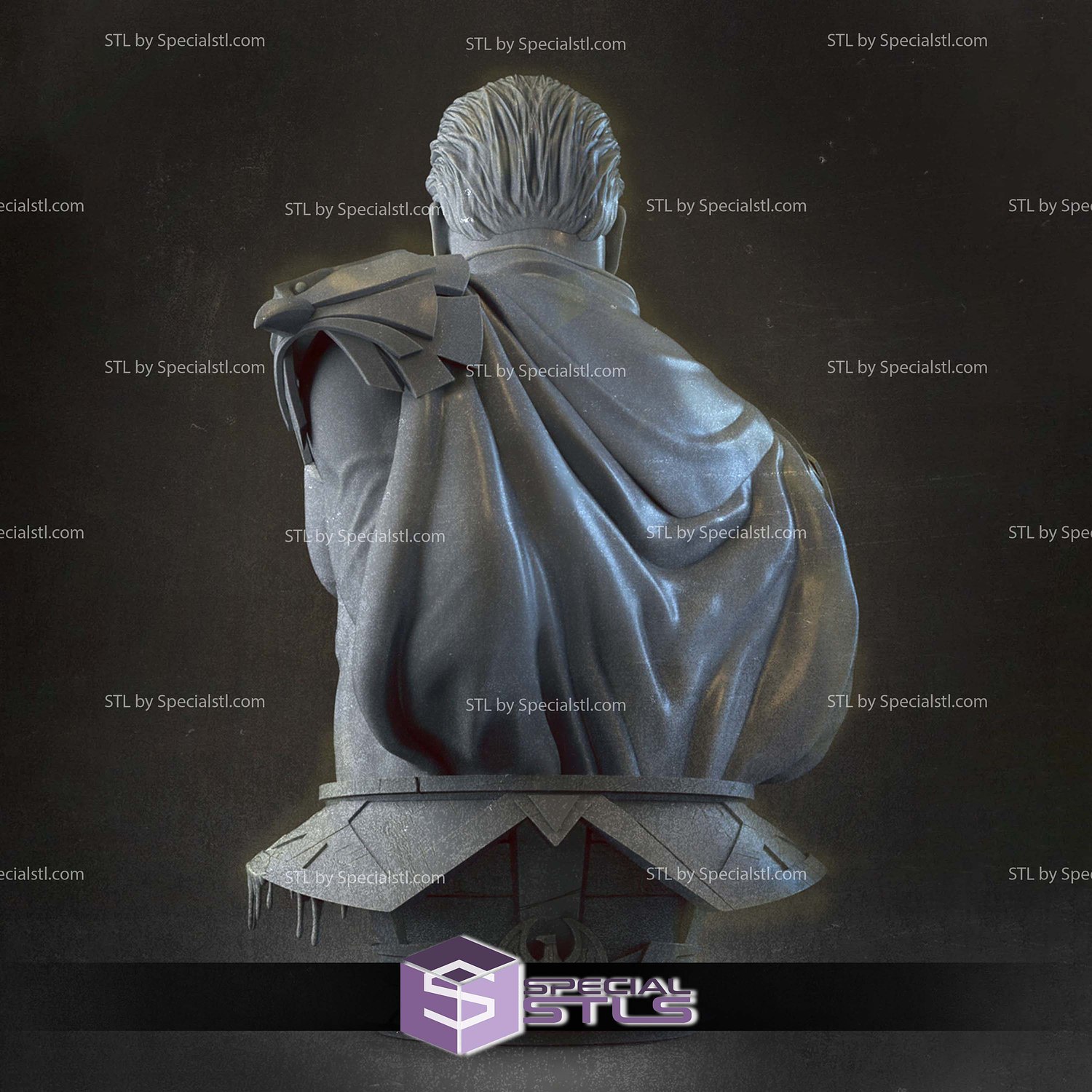 Homelander Angry Bust 3D Printer Files STL Model — view 7