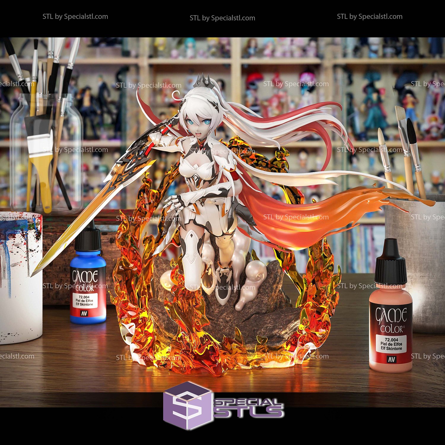 Herrscher of Flamescion Kiana Kaslana STL Files 3D Model — view 5