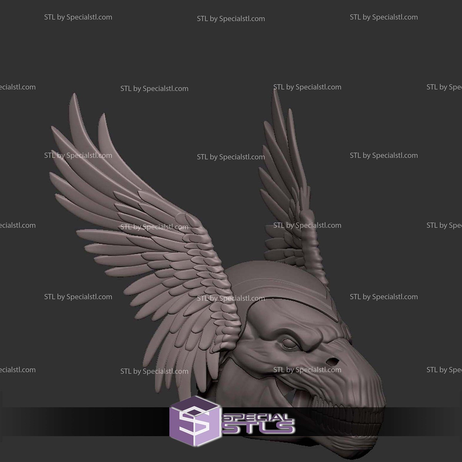 Cosplay STL Files Beta Ray Bill Helmet 3D Model — view 2