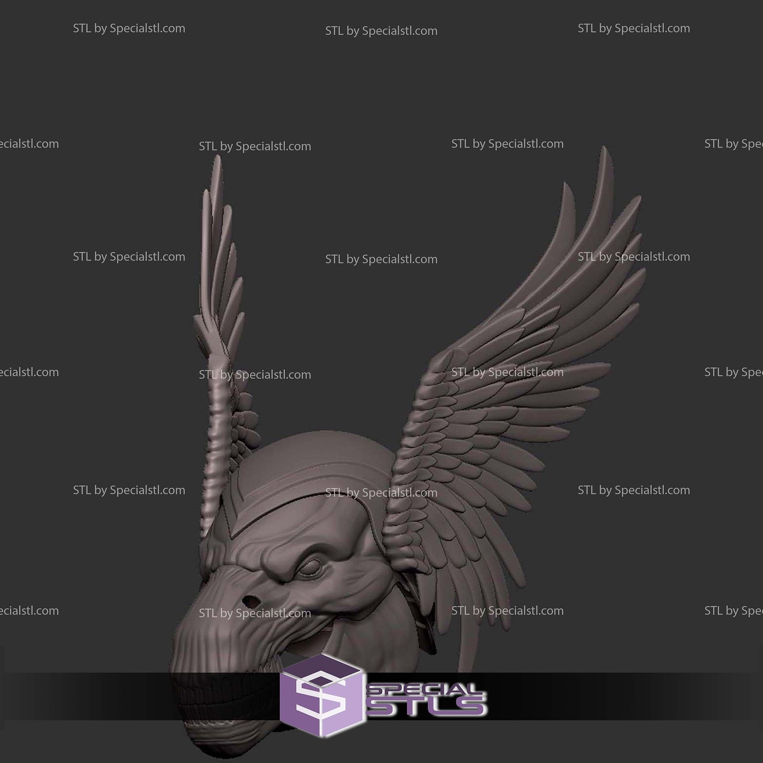 Cosplay STL Files Beta Ray Bill Helmet 3D Model — view 3