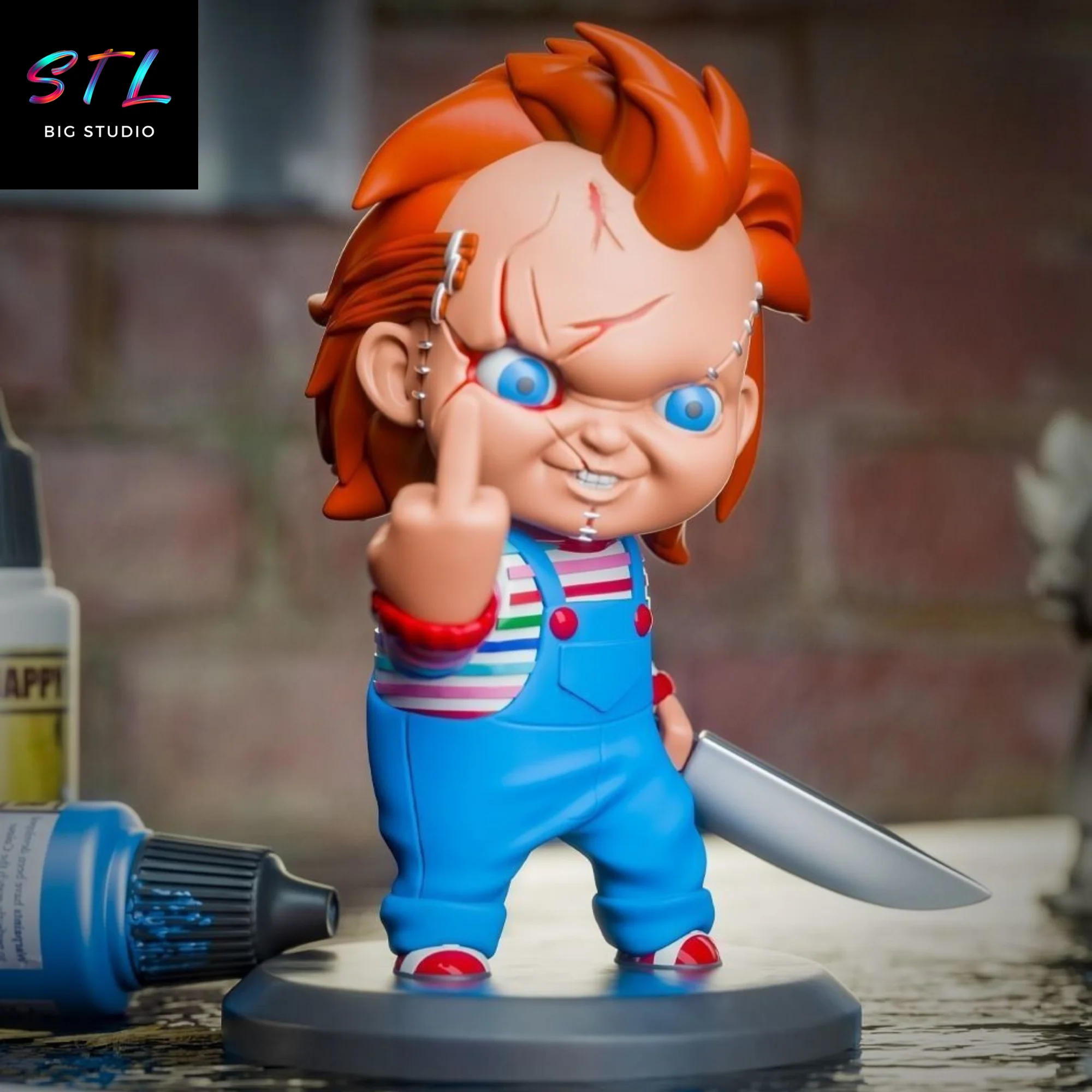 Chucky Chibi STL Figure | Child’s Play | 3D Printable Model Model