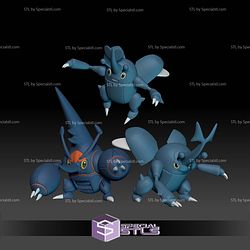 Pokemon STL Collection Heracross Mega Evolution 3D Model
