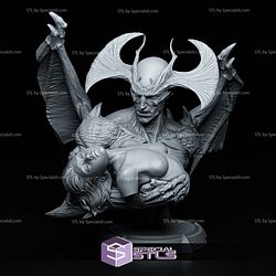 Devilman Bust 203mm STL Files 3D Model