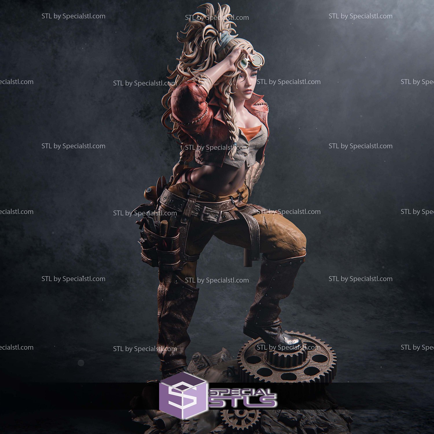 Gemma Monster Hunter Mechanic STL Files 3D Model — view 3