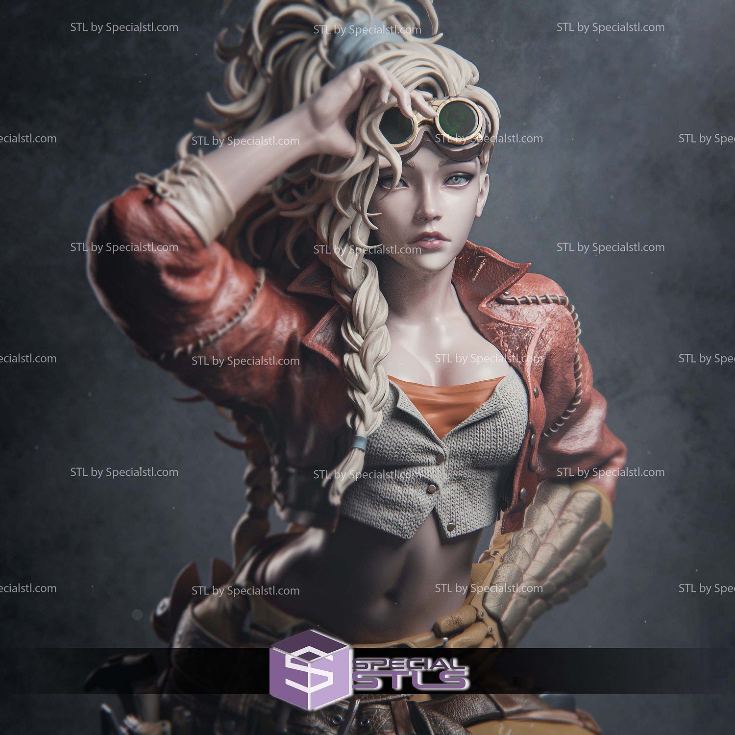 Gemma Monster Hunter Mechanic STL Files 3D Model — view 4