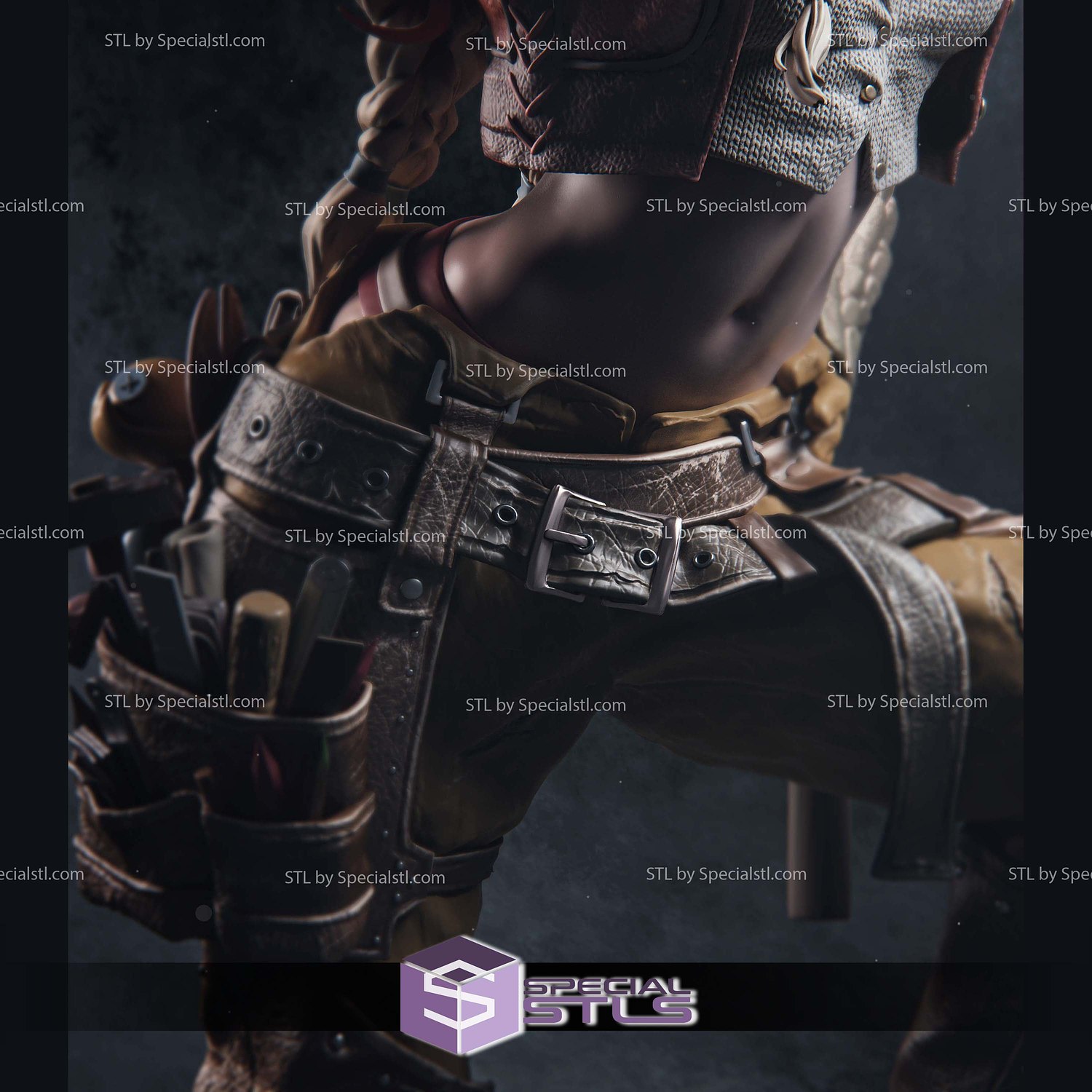 Gemma Monster Hunter Mechanic STL Files 3D Model — view 5