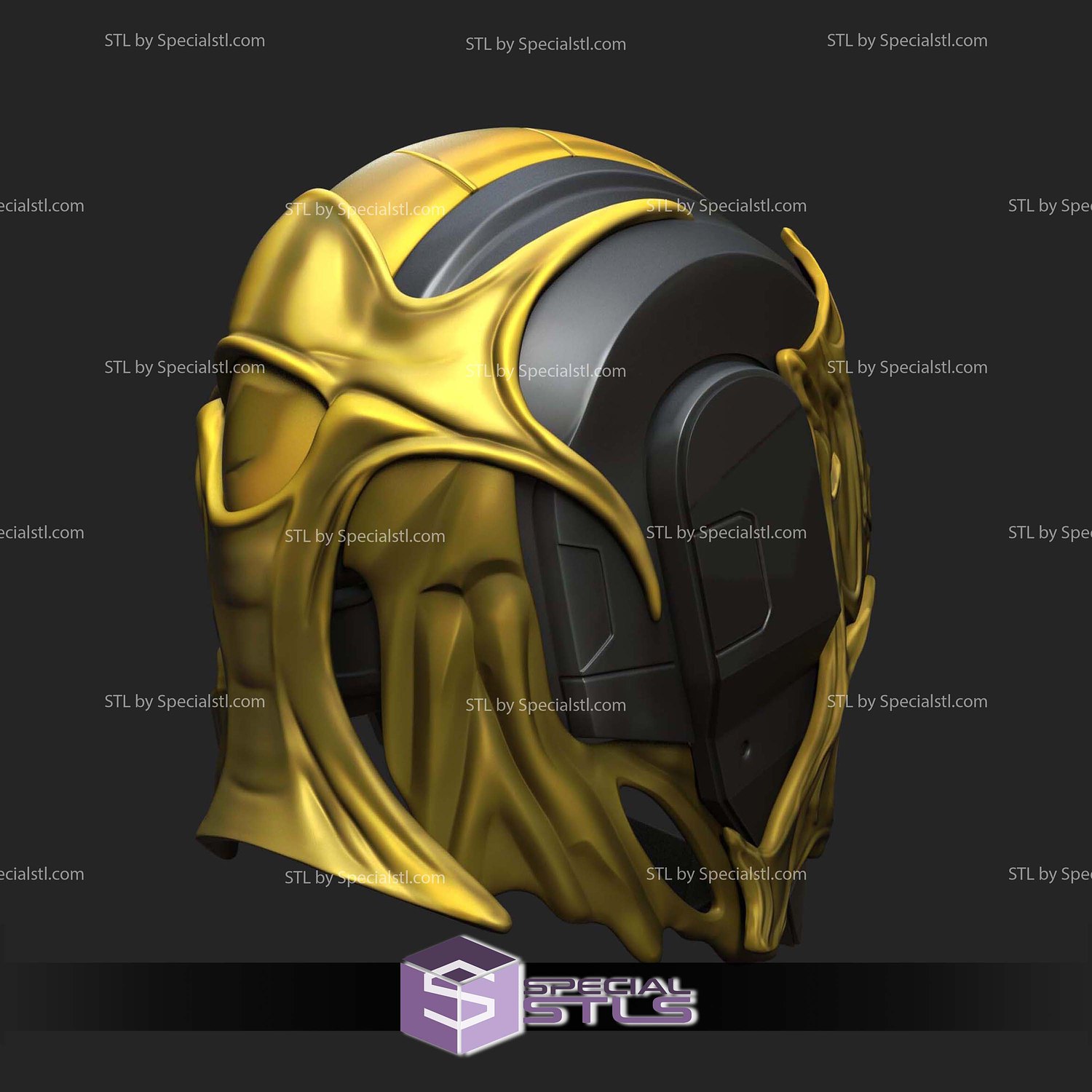 Cosplay STL Files Marvel Rivals Iron Man Extremebiote Helmet 3D Model — view 2