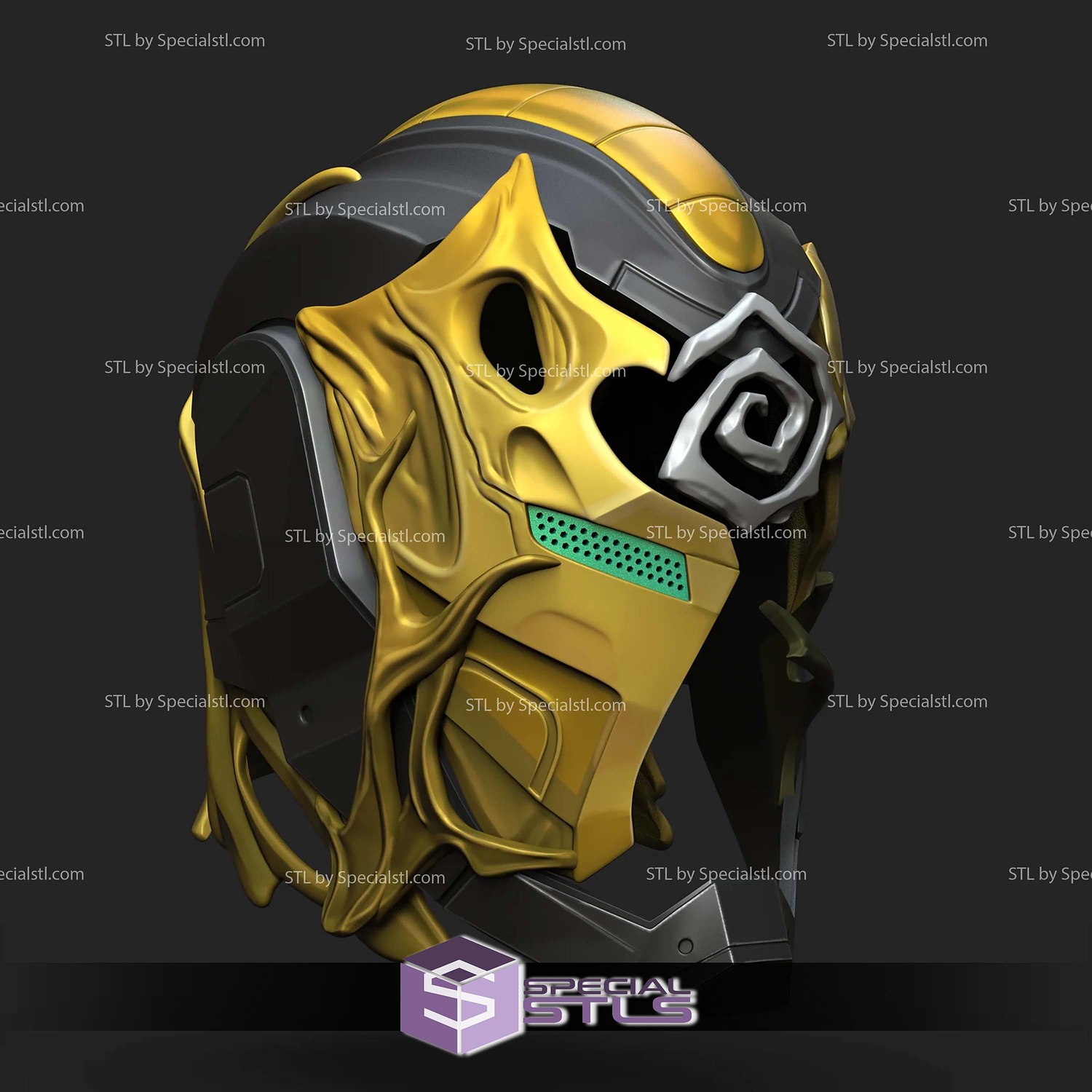 Cosplay STL Files Marvel Rivals Iron Man Extremebiote Helmet 3D Model — view 3