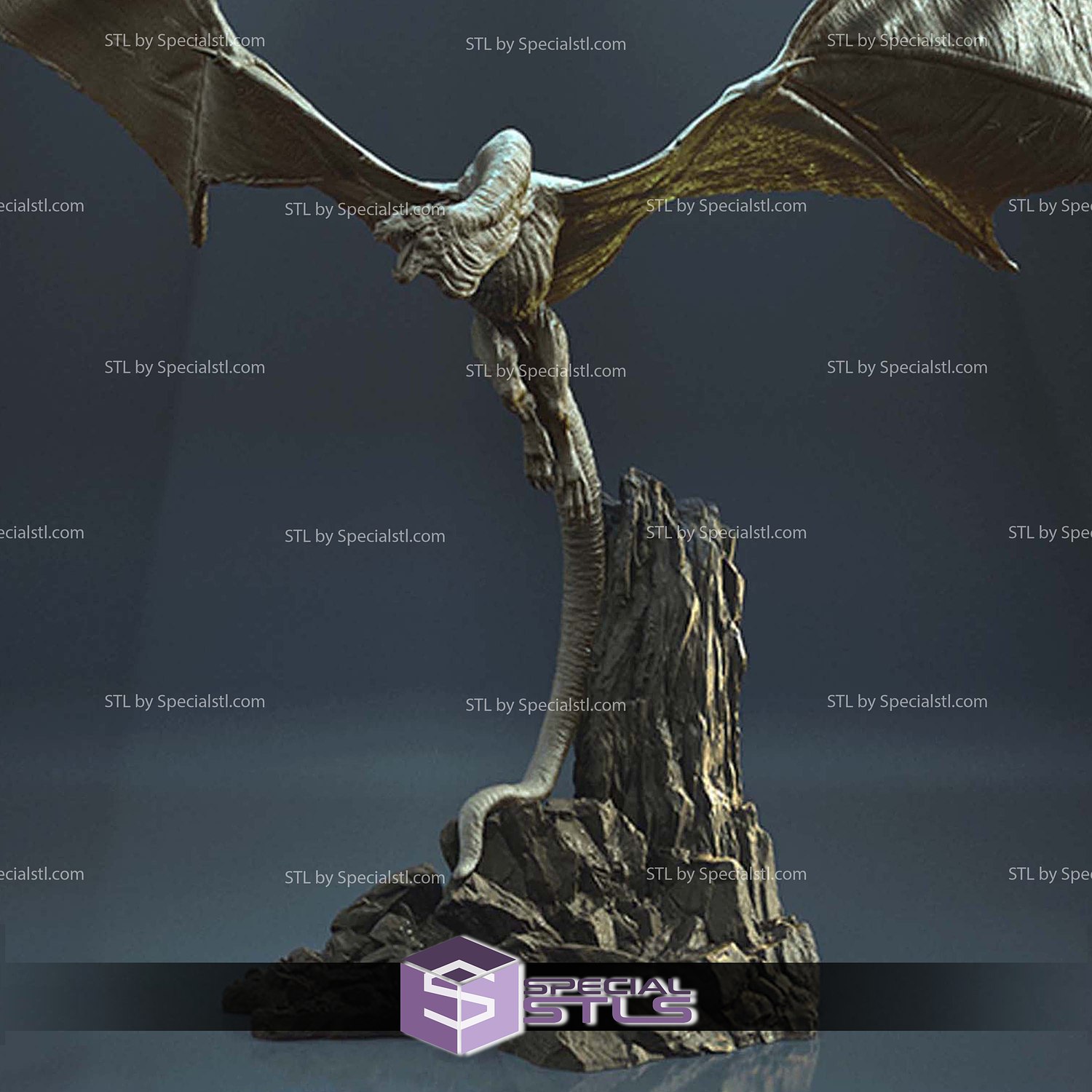 Vhagar Dragon Game of Throne 3D Printer Files STL Model — view 2
