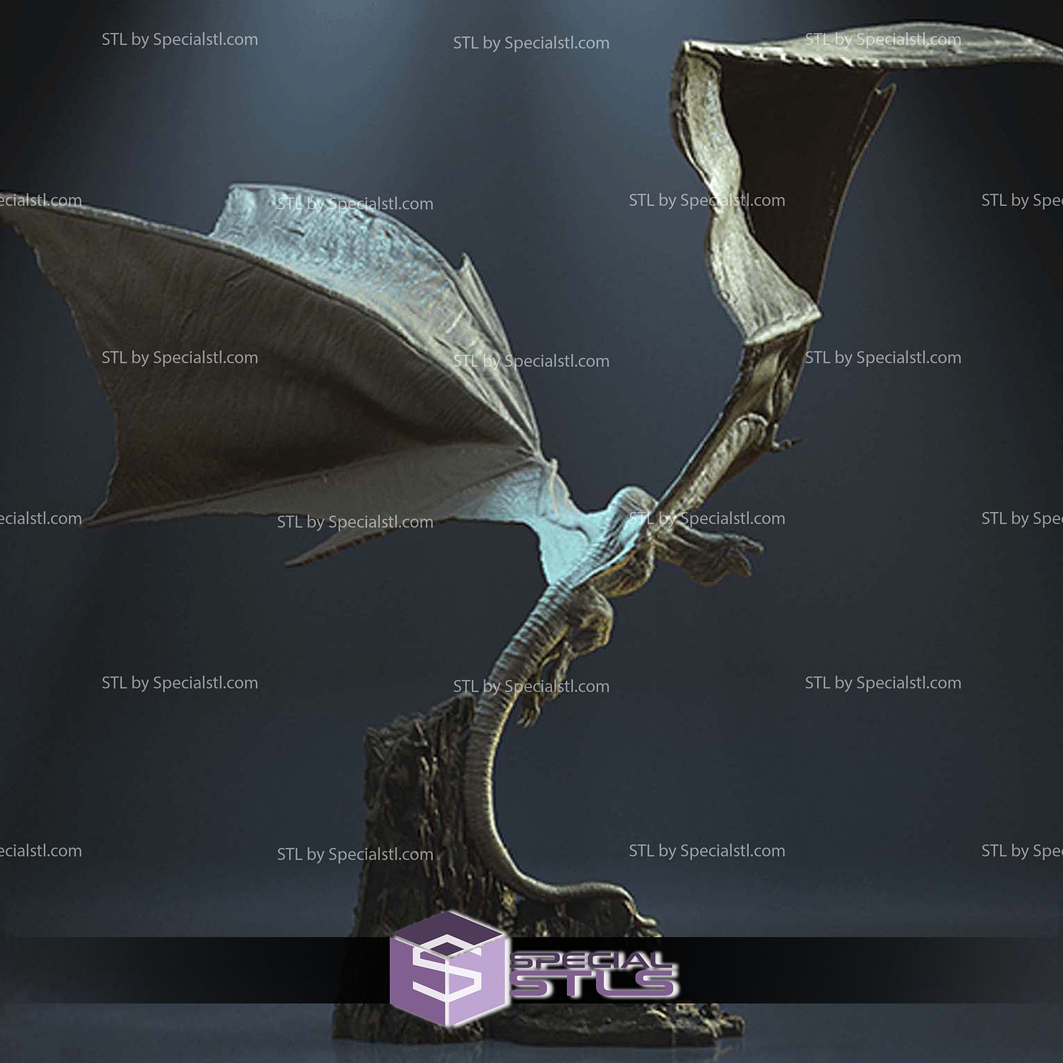 Vhagar Dragon Game of Throne 3D Printer Files STL Model — view 3