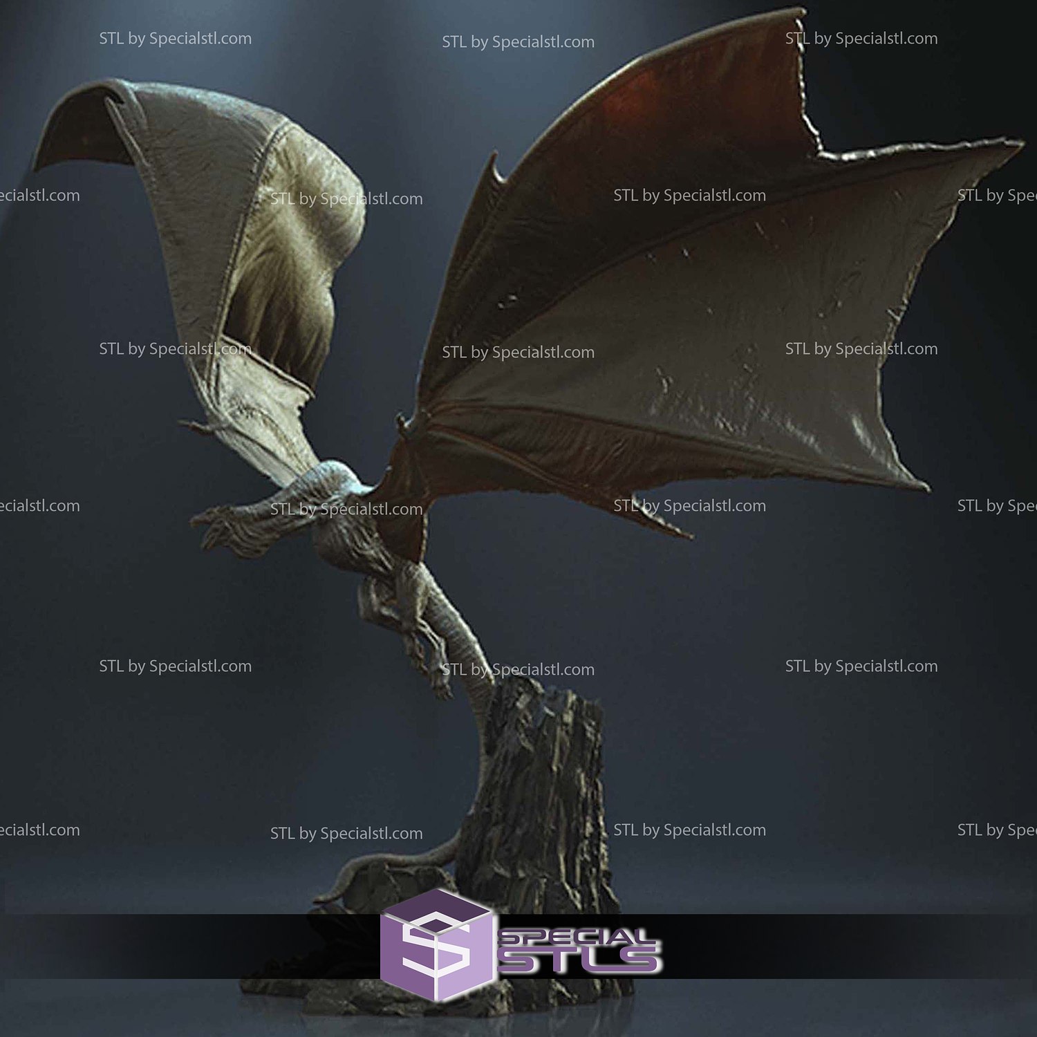 Vhagar Dragon Game of Throne 3D Printer Files STL Model — view 4