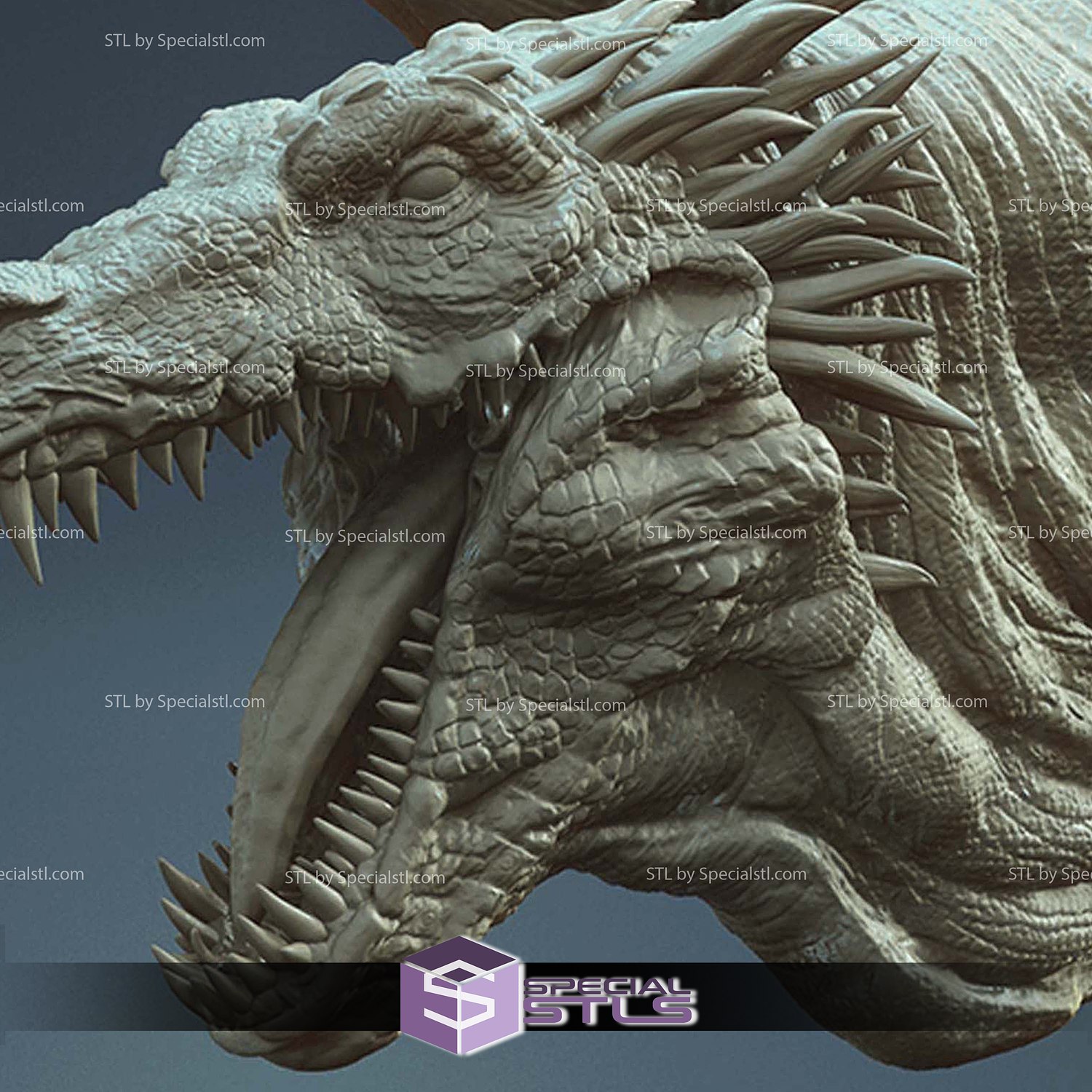 Vhagar Dragon Game of Throne 3D Printer Files STL Model — view 6