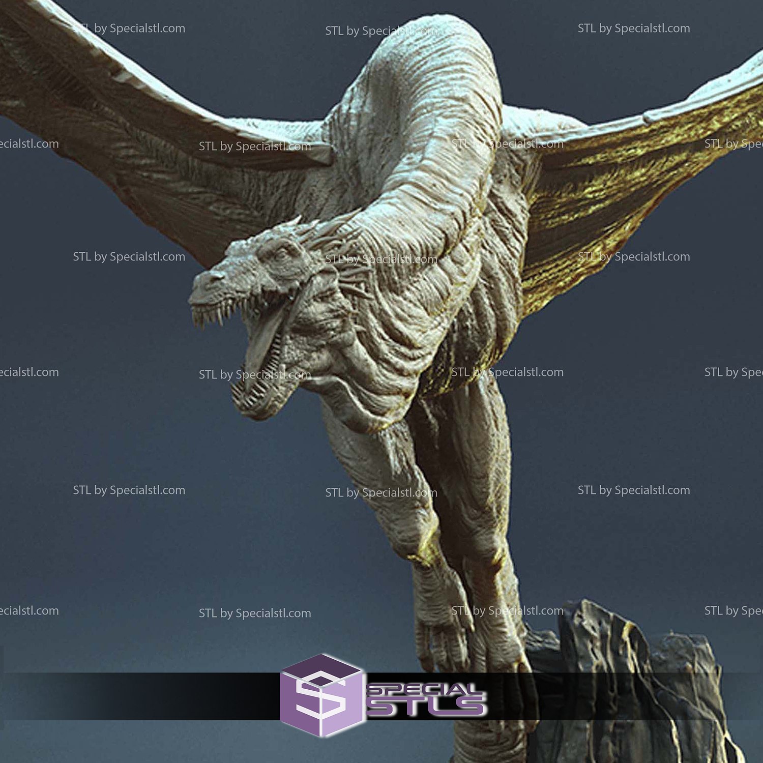 Vhagar Dragon Game of Throne 3D Printer Files STL Model — view 8