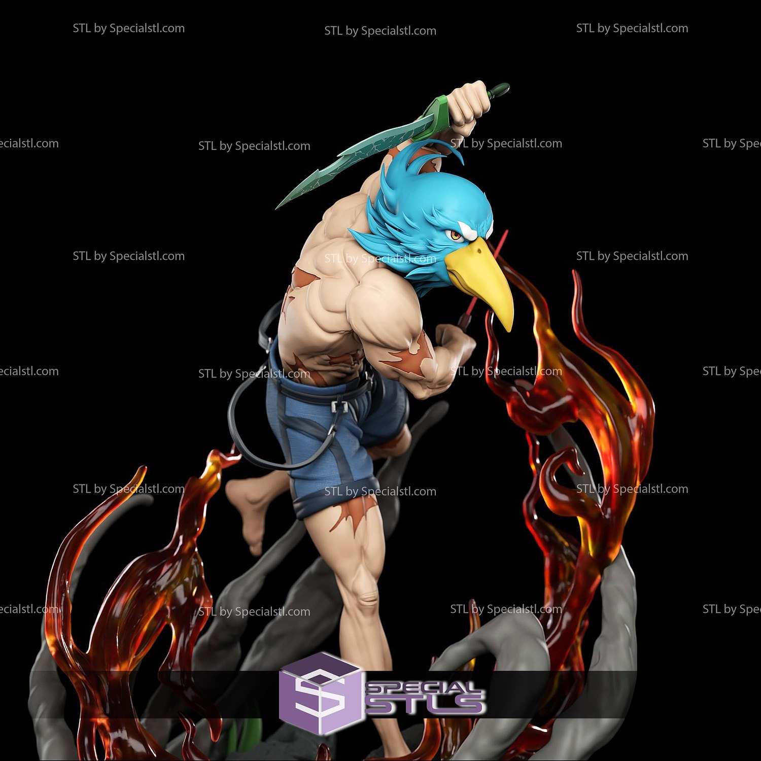 Shangri la Frontier Sunraku V3 STL Files 3D Model — view 2