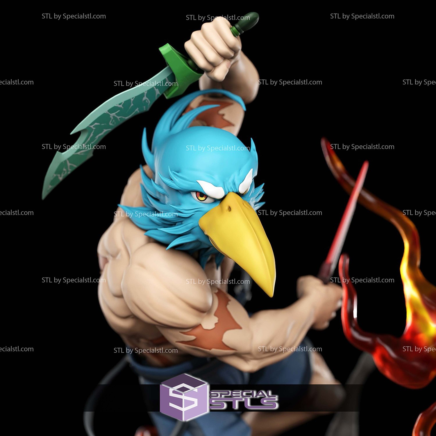 Shangri la Frontier Sunraku V3 STL Files 3D Model — view 3