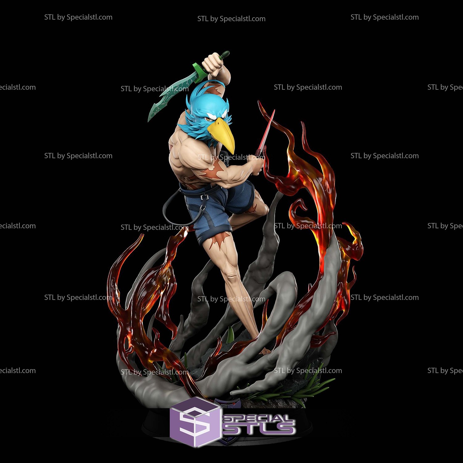Shangri la Frontier Sunraku V3 STL Files 3D Model — view 4