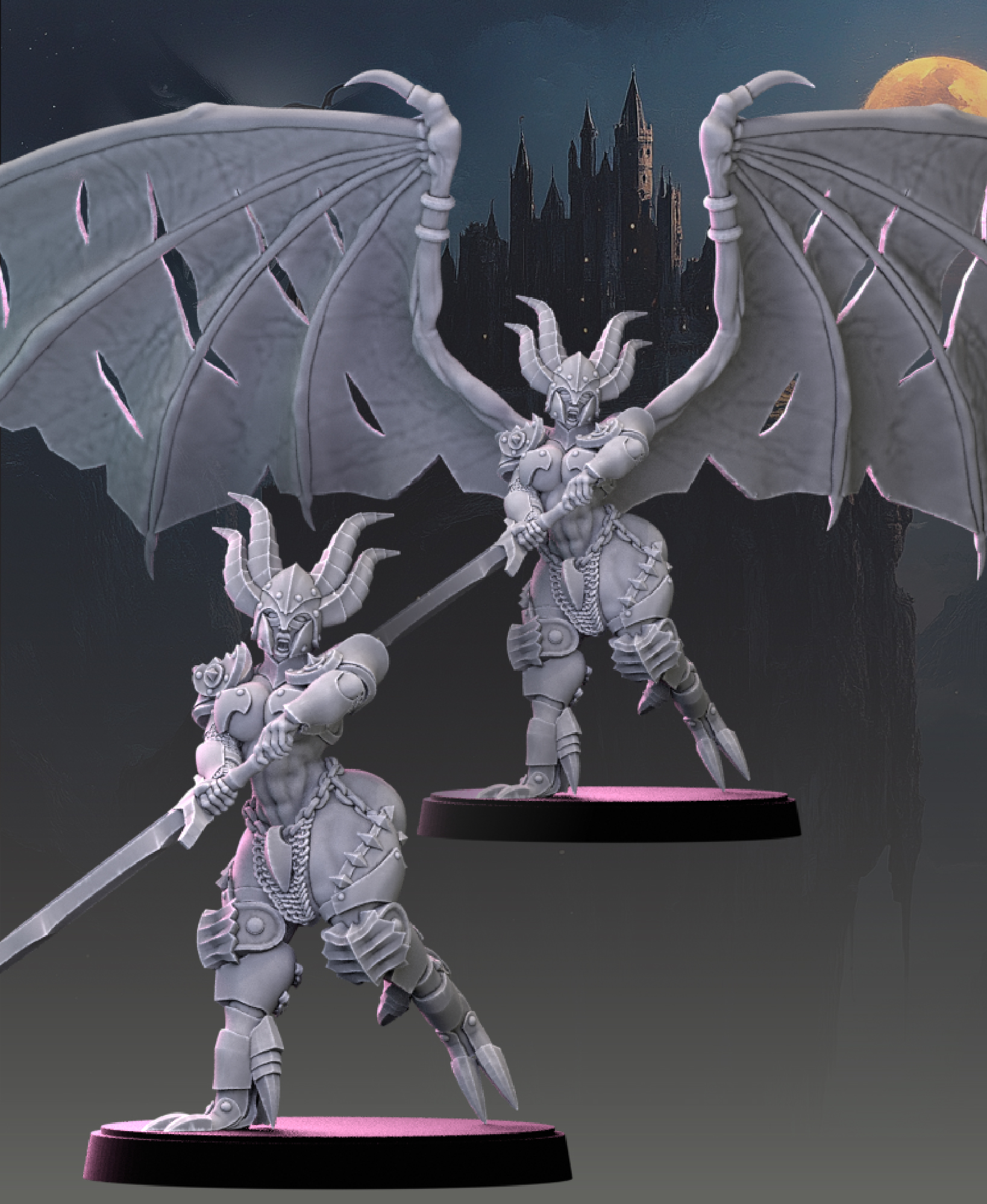 Vampire Valkyrie -two handed sword 3D STL Model
