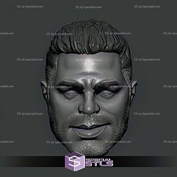 Custom Head STL Smart Hulk Mark Ruffalo 3D Model