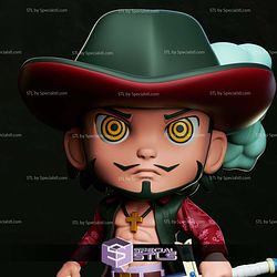 Chibi STL Collection Dracule Mihawk 3D Model