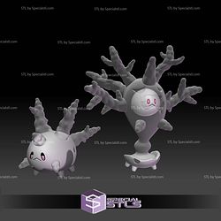 Pokemon STL Collection Galarian Corsola Cursola 3D Model