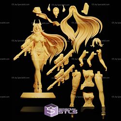 Red Hood Nikke Goddess of Victory 3D Printer Files STL Model