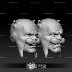 Custom Head STL Wildcat DC 3D Model