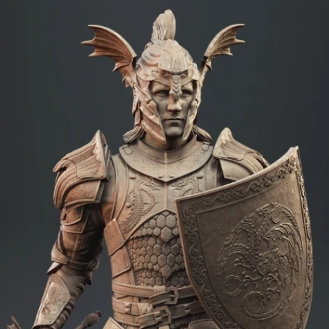 Daemon Targaryen 3D Printer Files | Assembly STL Model