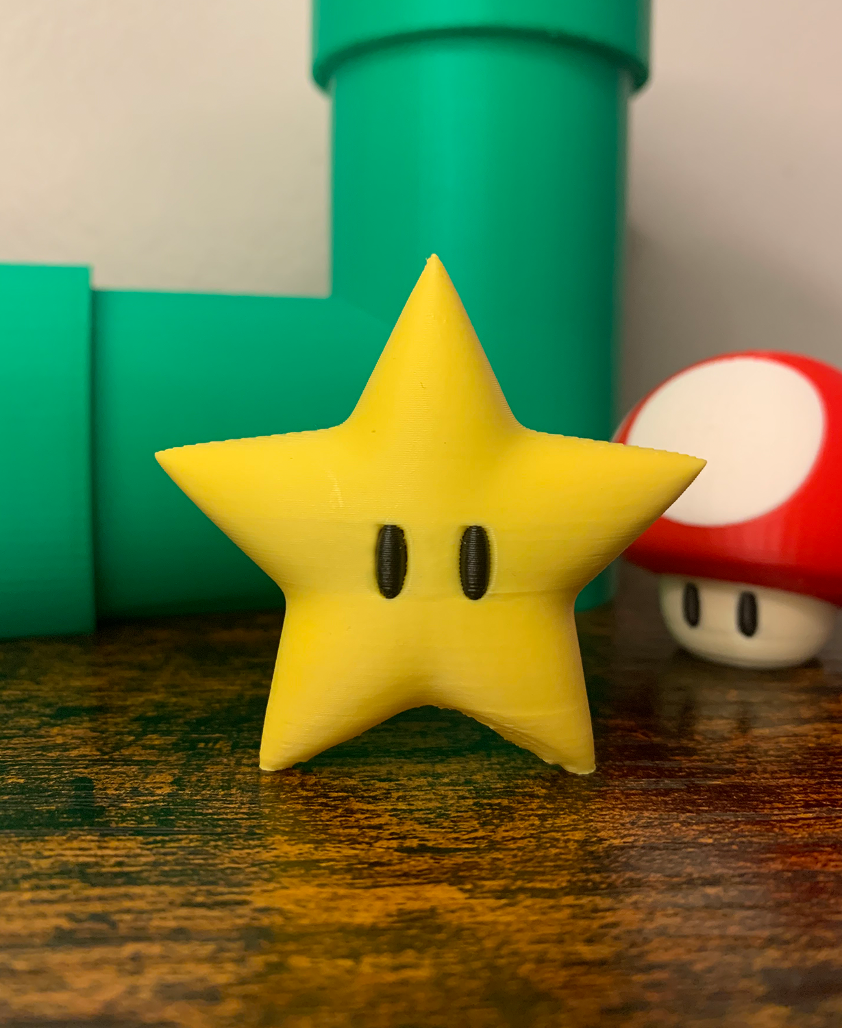 Super Mario Power Up Star 3D STL Model