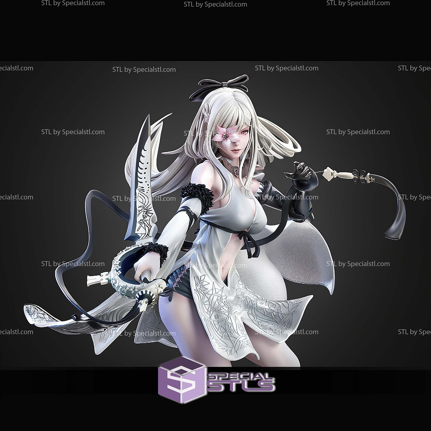 Zero Drakengard 319mm STL Files 3D Model — view 4