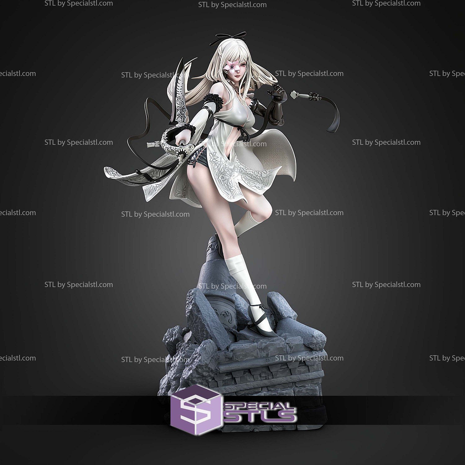 Zero Drakengard 319mm STL Files 3D Model — view 5