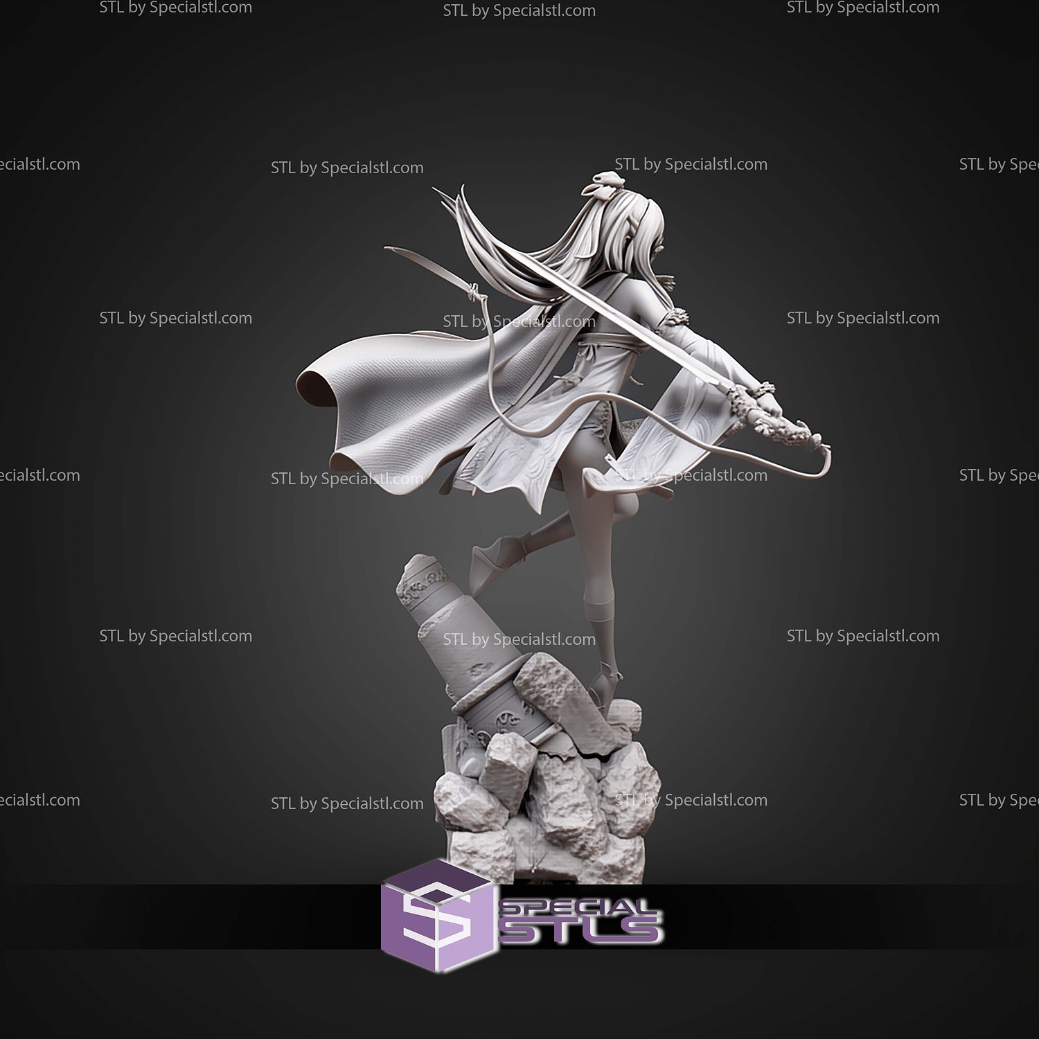 Zero Drakengard 319mm STL Files 3D Model — view 8
