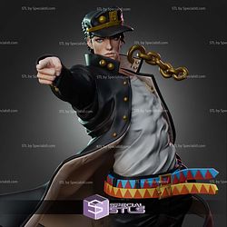 Jotaro Kujo Pointing Sculptures 3D Printing STL Model