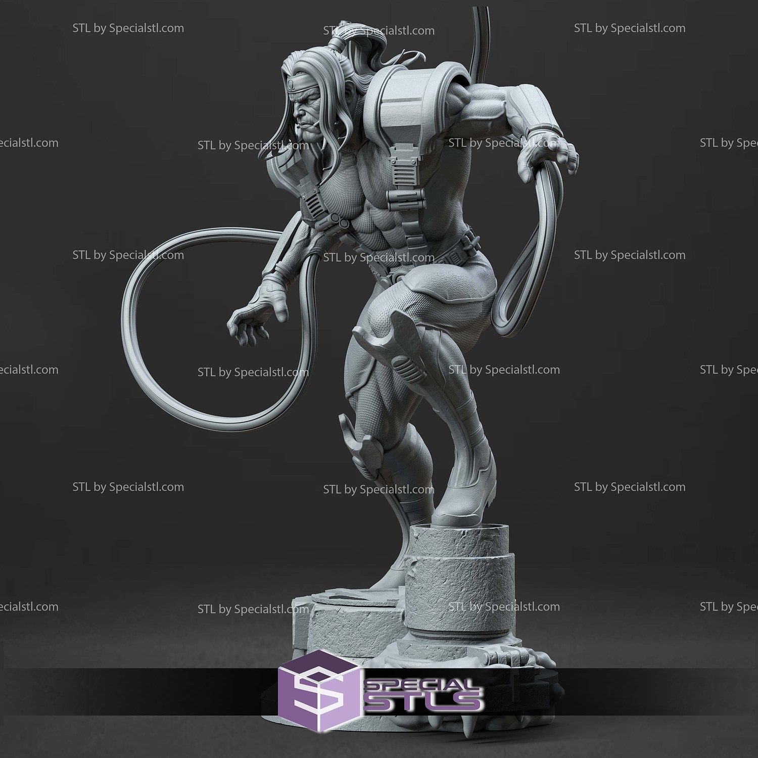 Omega Red 340mm STL Files 3D Model — view 5