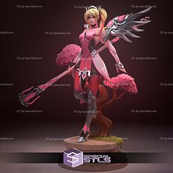 Mercy Overwatch Pink Suit STL Files 3D Model