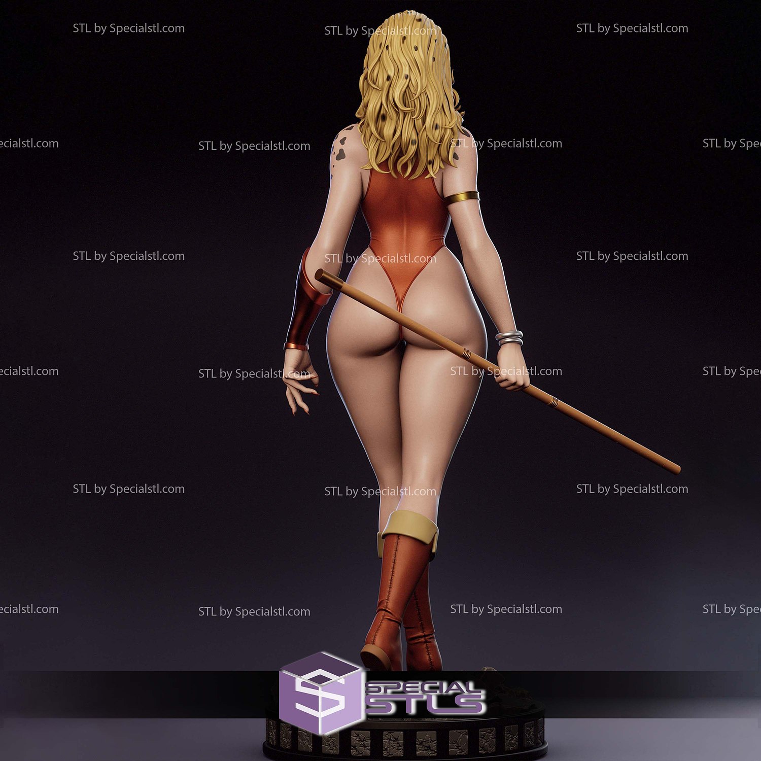 Cheetara Static Pose STL Files 3D Model — view 5