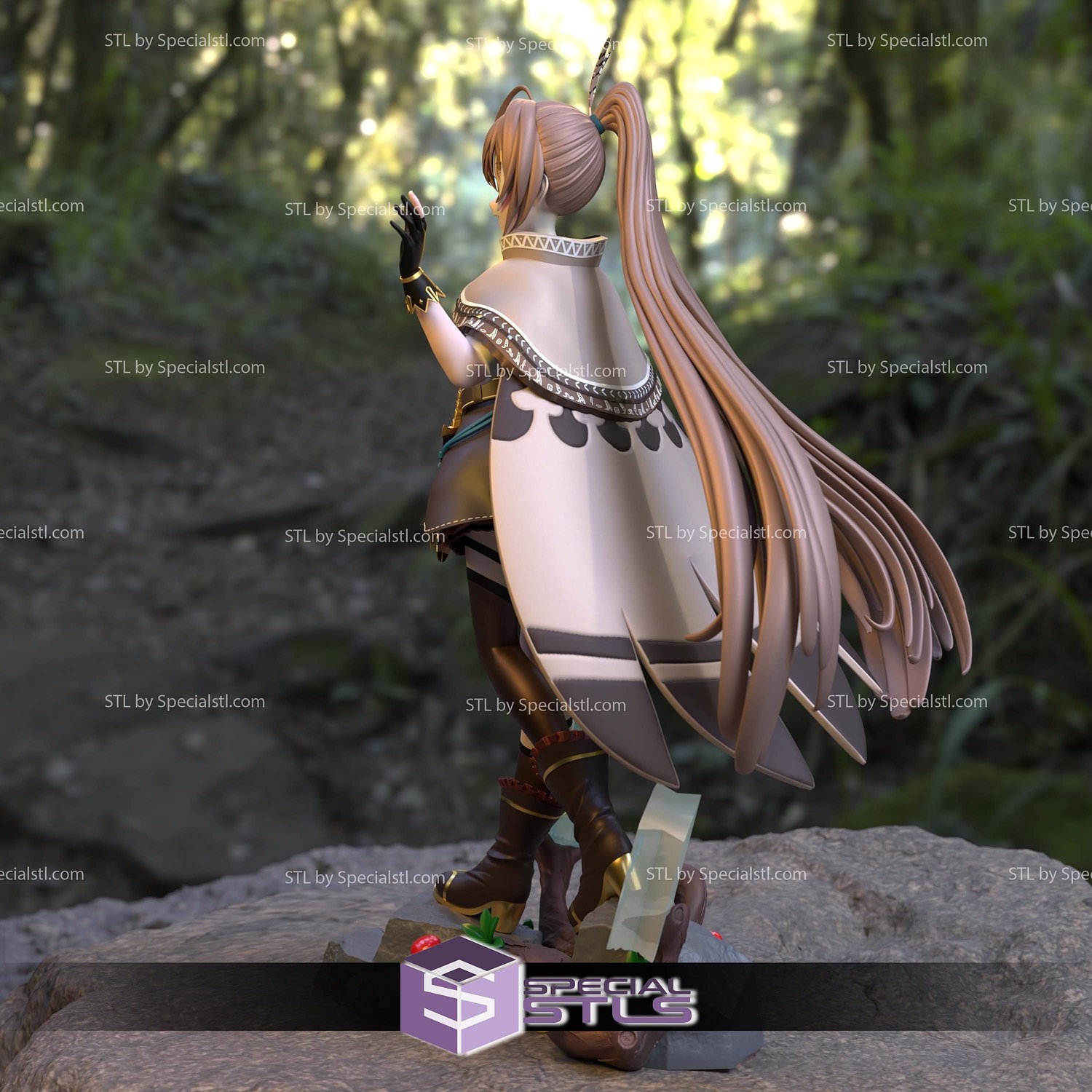 Nanashi Mumei Virtual YouTuber 3D Printer Files STL Model — view 3